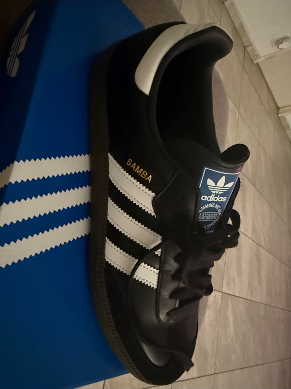adidas Samba Sneakers - Black, White & Gold